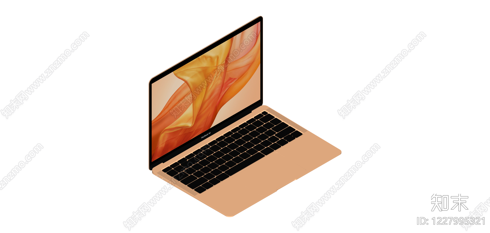 金色MacBookSU模型下载【ID:1227995321】