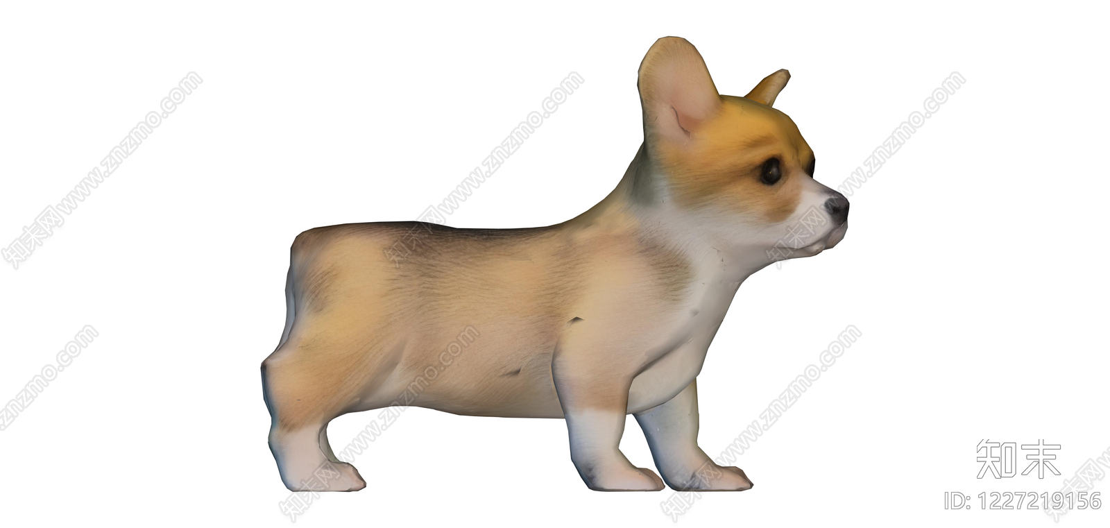 柯基犬动物模型SU模型下载【ID:1227219156】