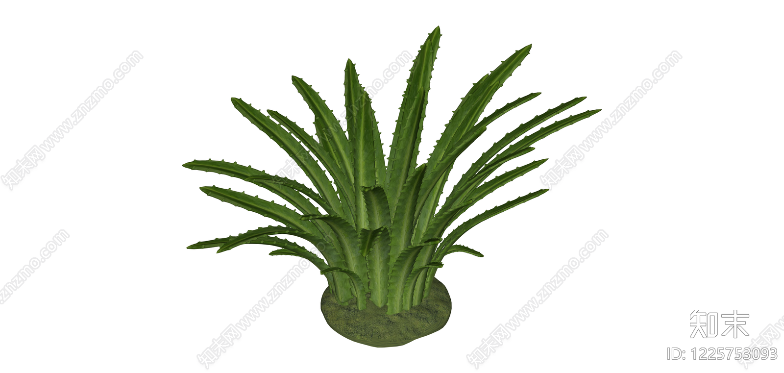 带土球丛生绿植SU模型下载【ID:1225753093】