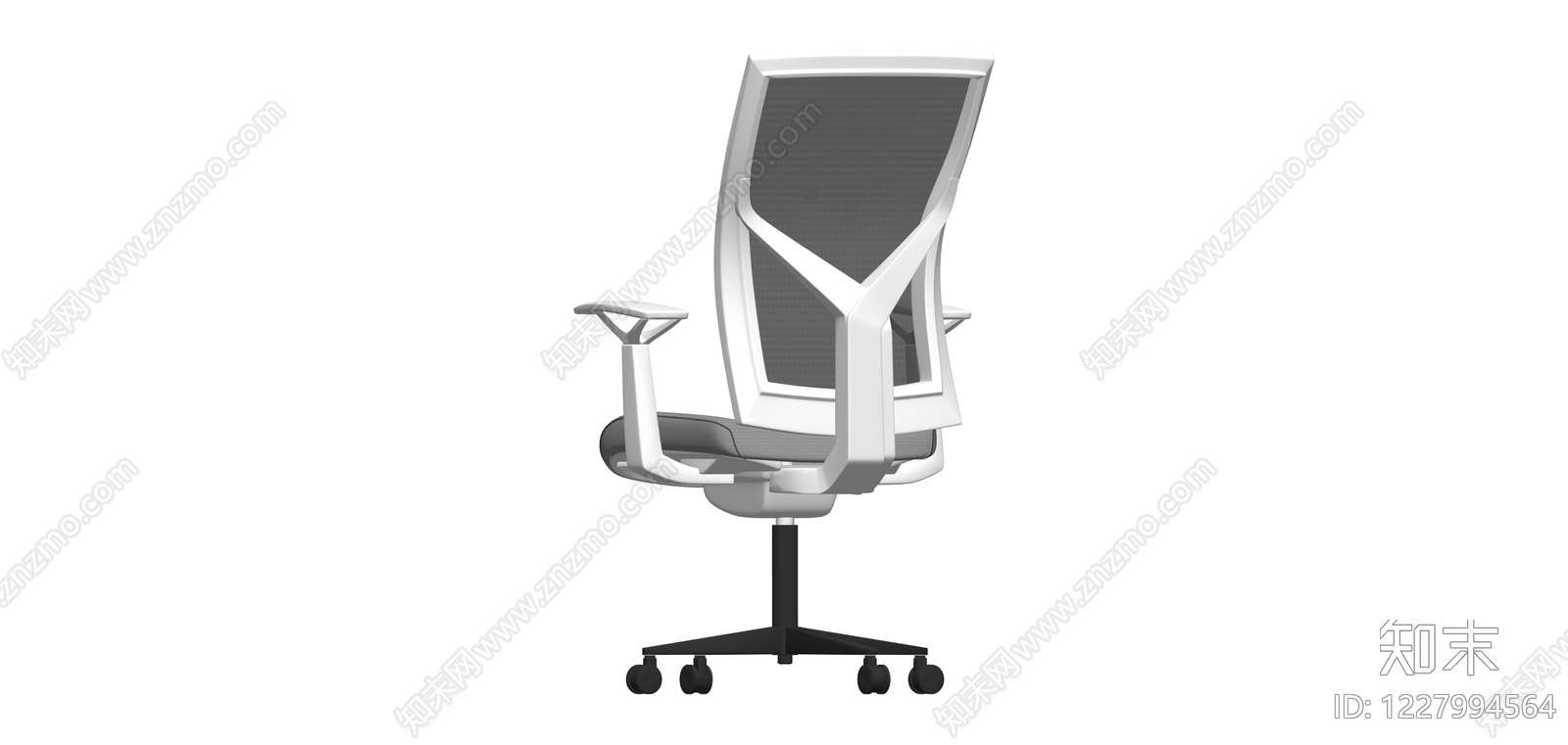 现代网布办公椅SU模型下载【ID:1227994564】
