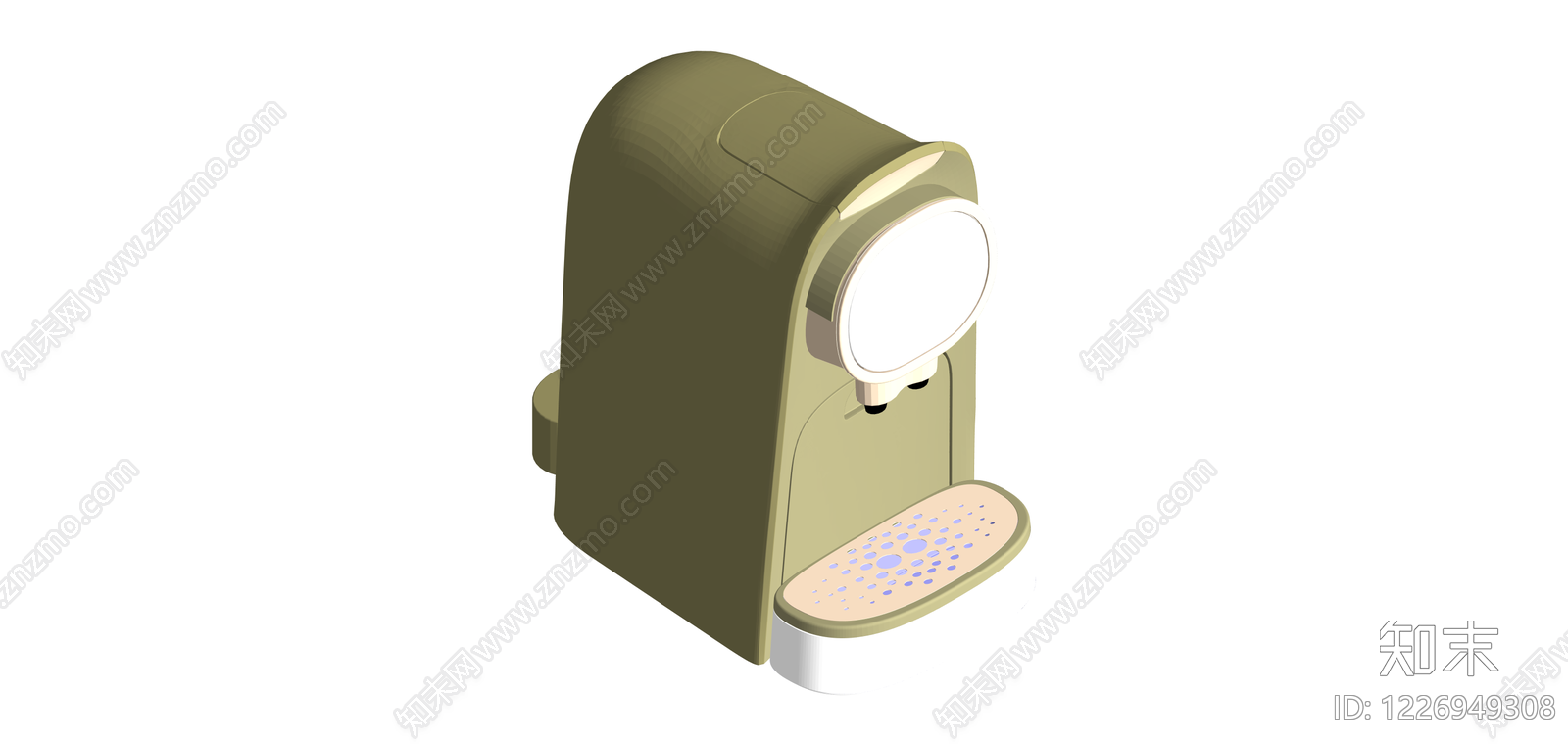 复古风格咖啡机模型SU模型下载【ID:1226949308】