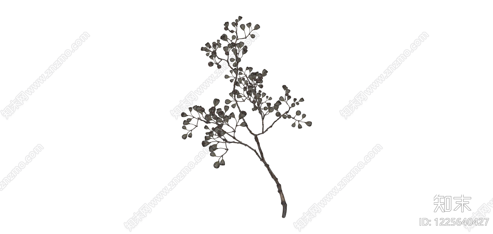 仿真尤加利果枝SU模型下载【ID:1225640427】