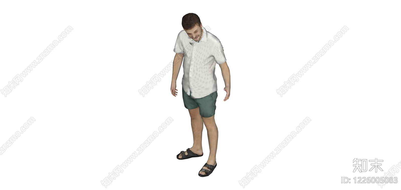 站立男性人物模型SU模型下载【ID:1226005083】