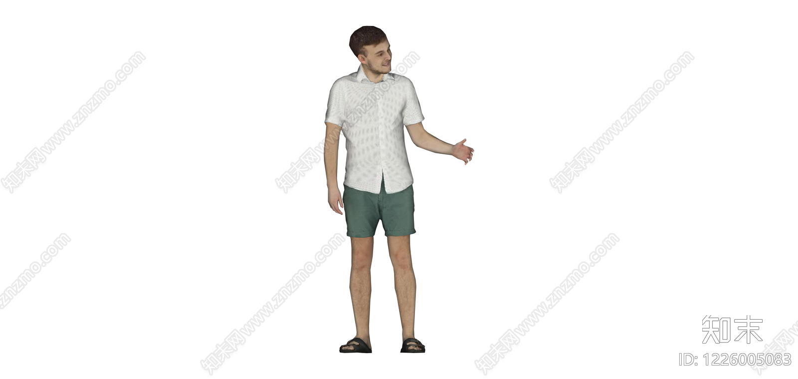 站立男性人物模型SU模型下载【ID:1226005083】