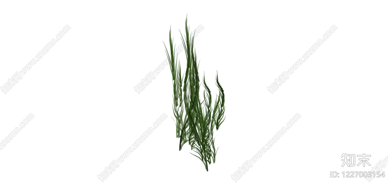 绿色草丛植物模型SU模型下载【ID:1227003154】