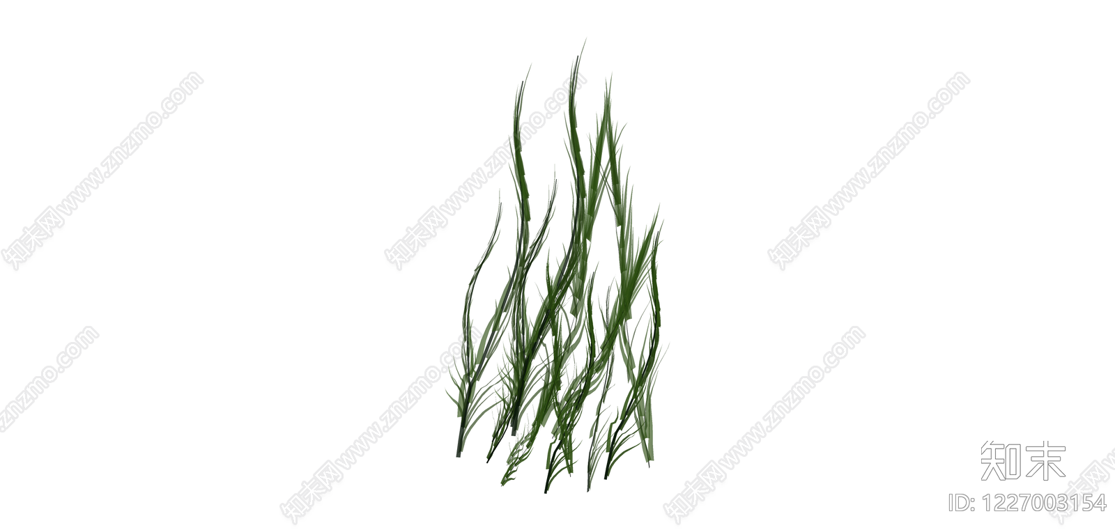 绿色草丛植物模型SU模型下载【ID:1227003154】