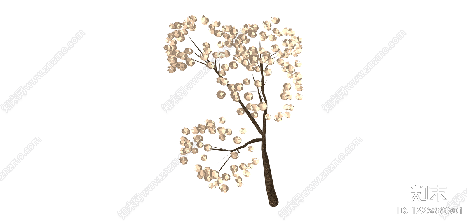 仿真满天星干花SU模型下载【ID:1226839901】