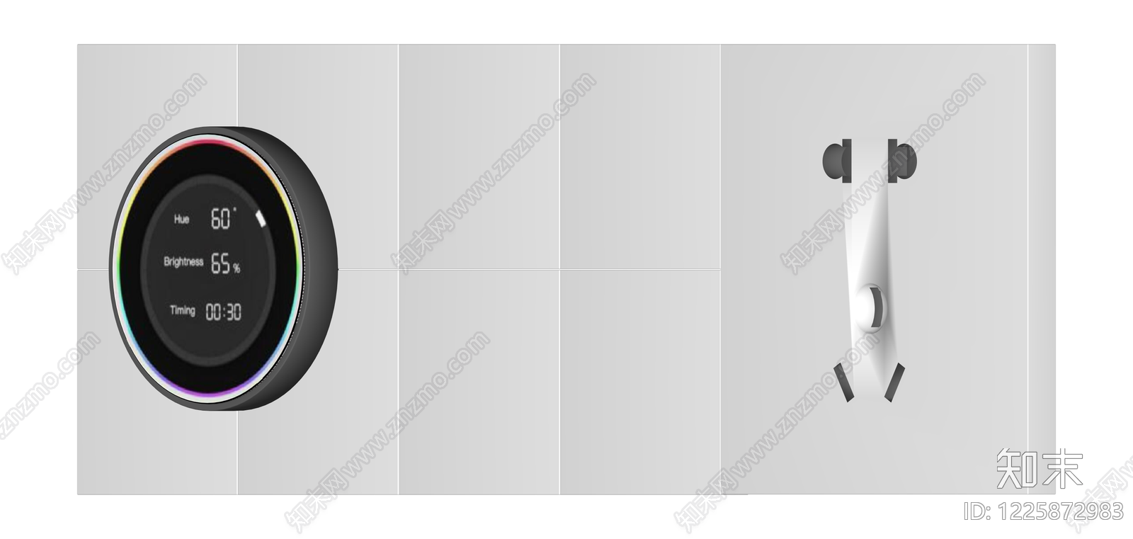 智能面板插座组合SU模型下载【ID:1225872983】