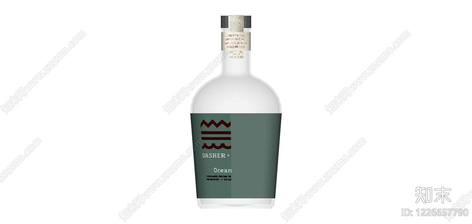 DASHER品牌海洋风味酒瓶SU模型下载【ID:1226657790】