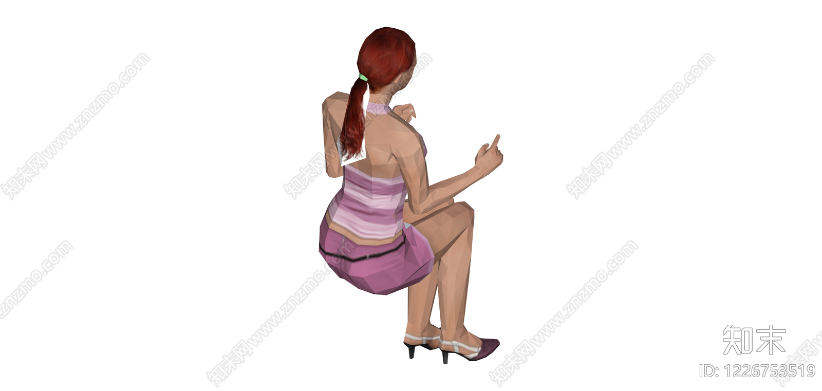 红发女性人物模型SU模型下载【ID:1226753519】