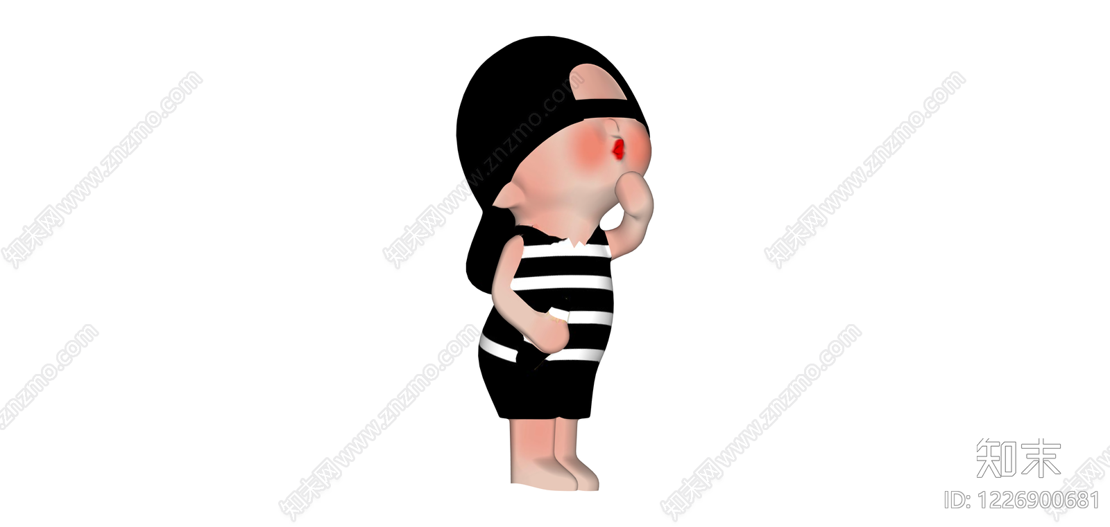 卡通人物模型SU模型下载【ID:1226900681】