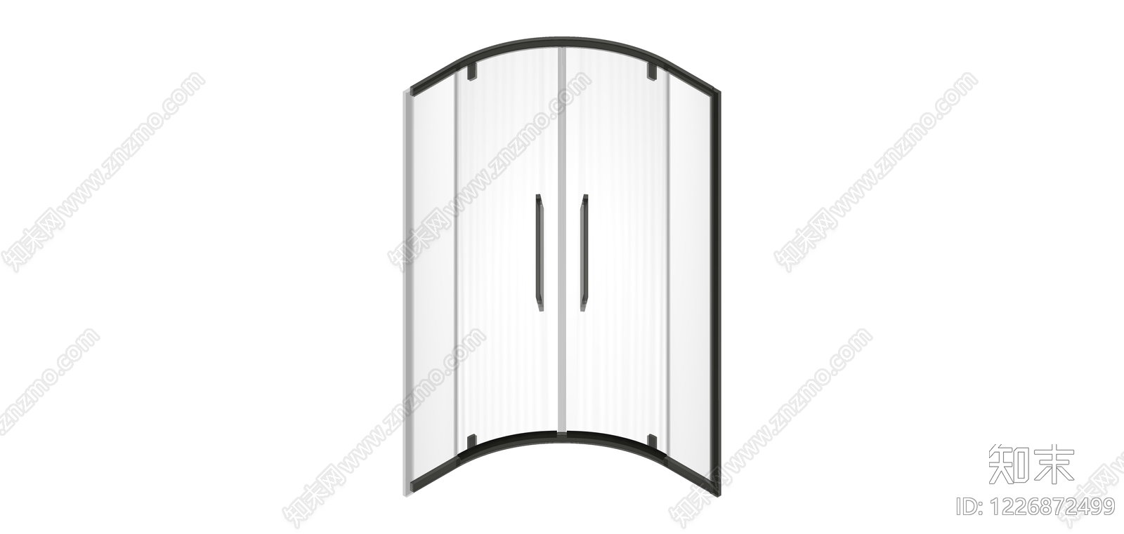 黑色框淋浴房SU模型下载【ID:1226872499】