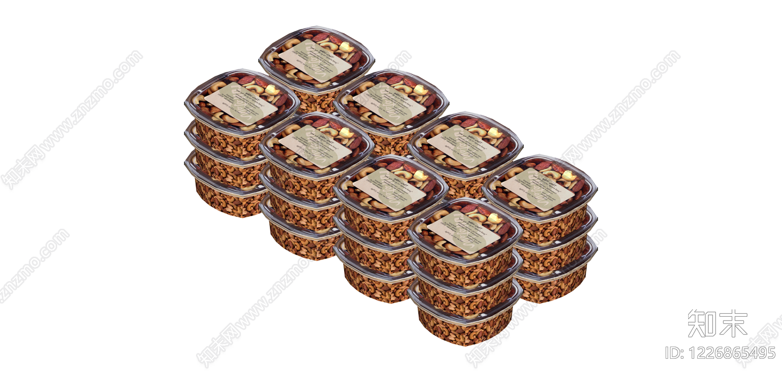 带盖坚果食品盒SU模型下载【ID:1226865495】
