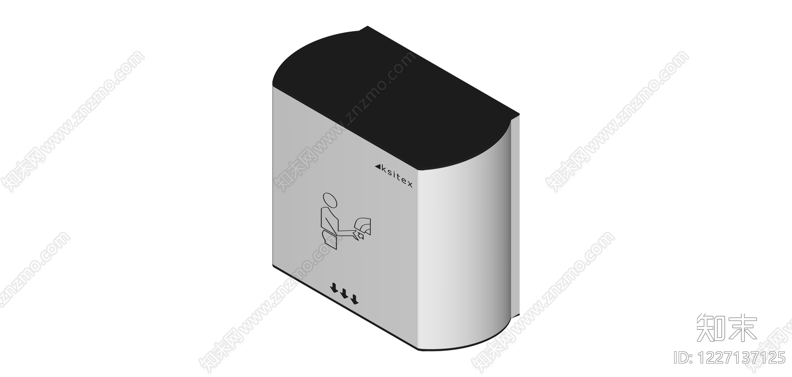 Ksitex品牌擦手纸盒SU模型下载【ID:1227137125】
