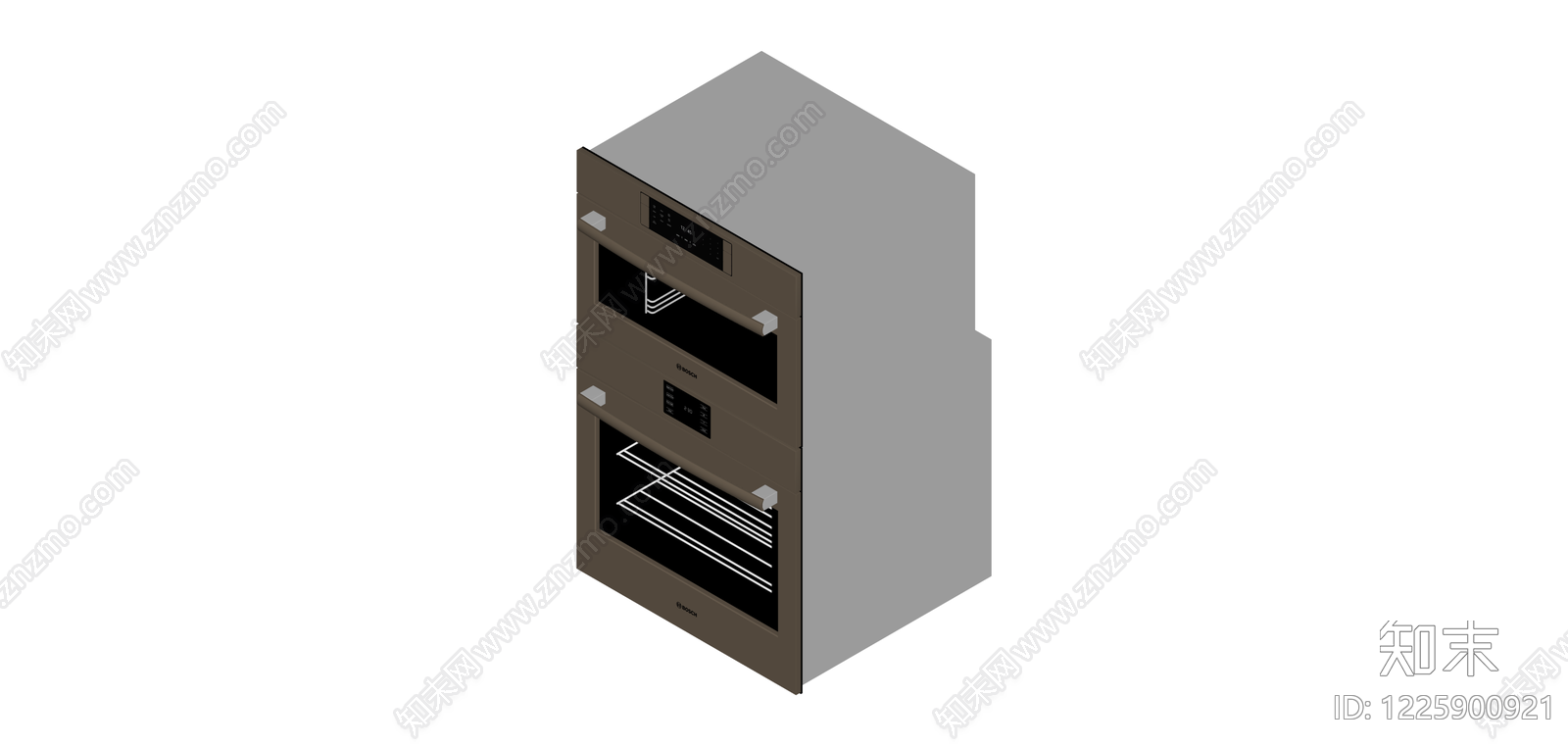 嵌入式双层烤箱SU模型下载【ID:1225900921】