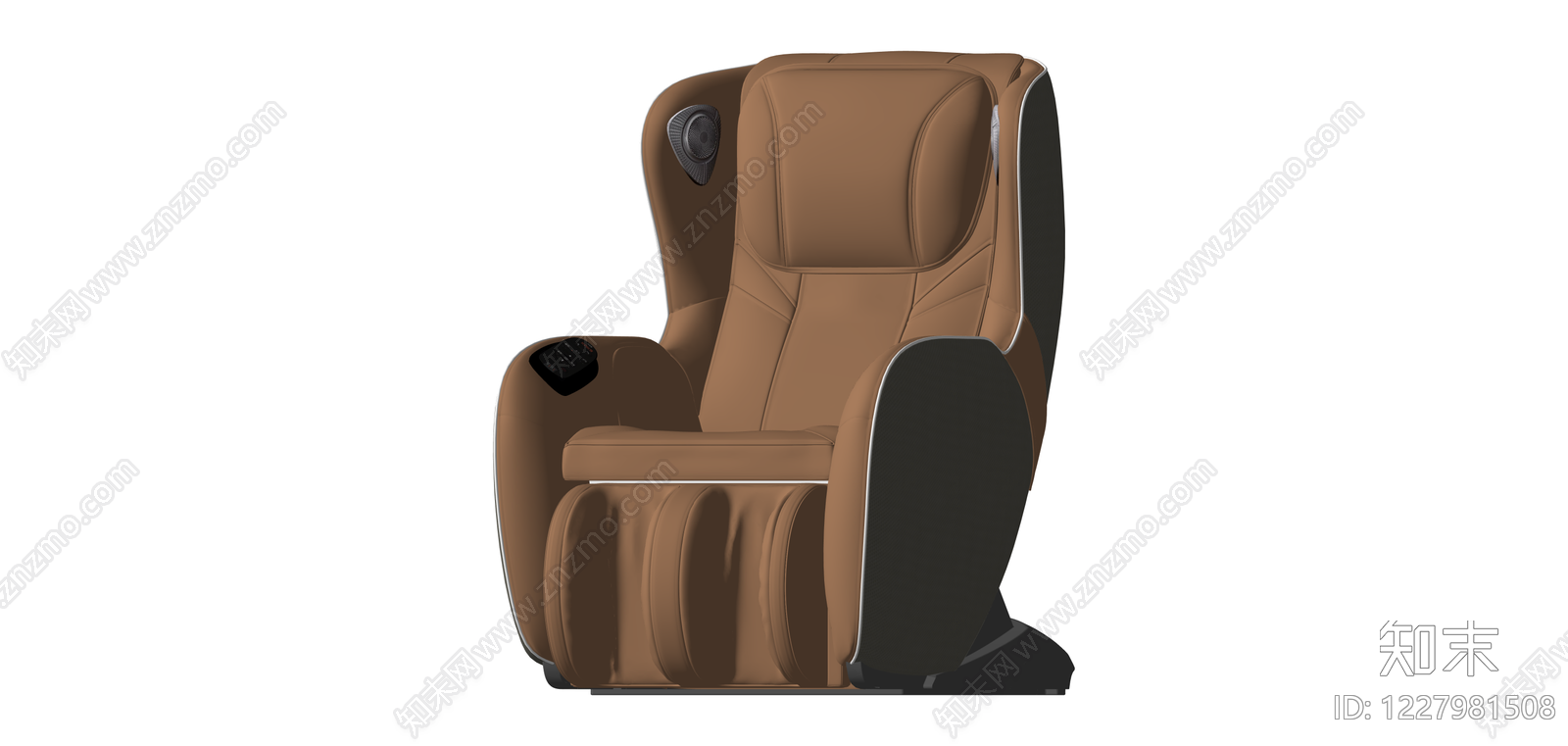 棕色多功能按摩椅SU模型下载【ID:1227981508】