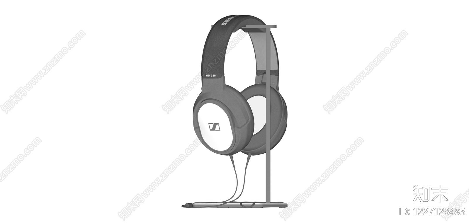 Sennheiser耳机展示架SU模型下载【ID:1227123495】