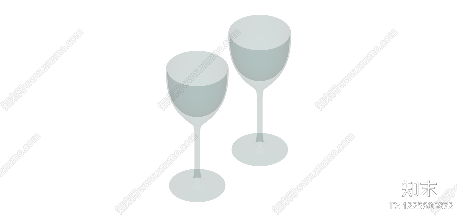 高脚玻璃酒杯SU模型下载【ID:1225805872】