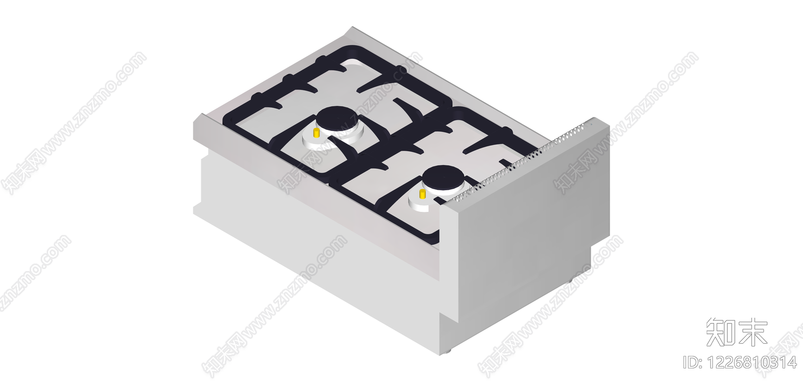双头商用燃气灶SU模型下载【ID:1226810314】