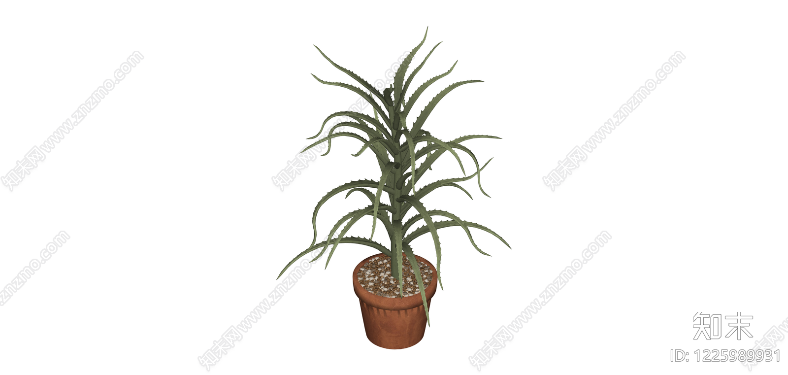 带盆绿植盆栽SU模型下载【ID:1225989931】