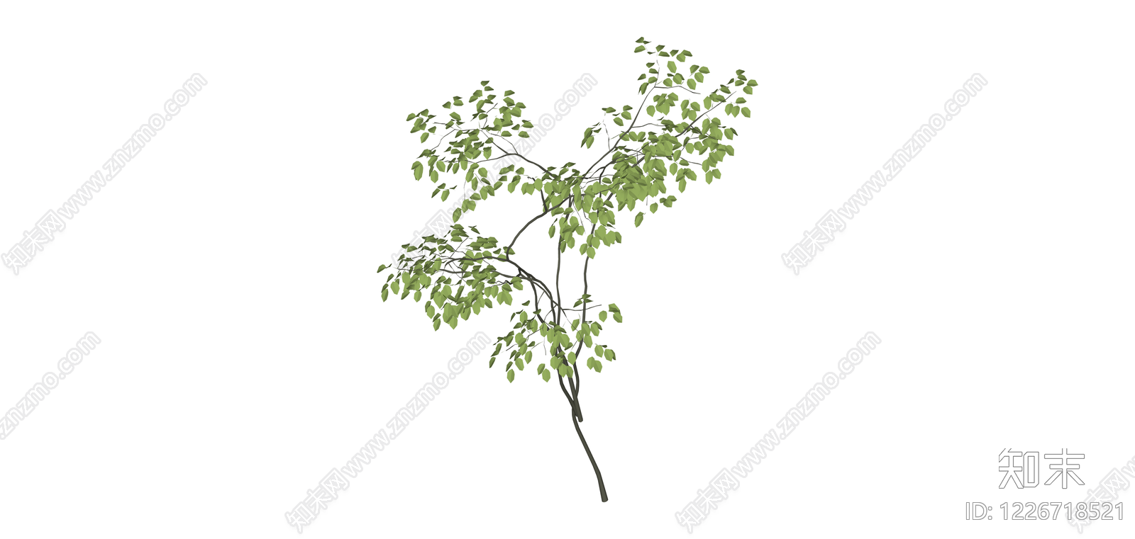 独立仿真景观树木SU模型下载【ID:1226718521】