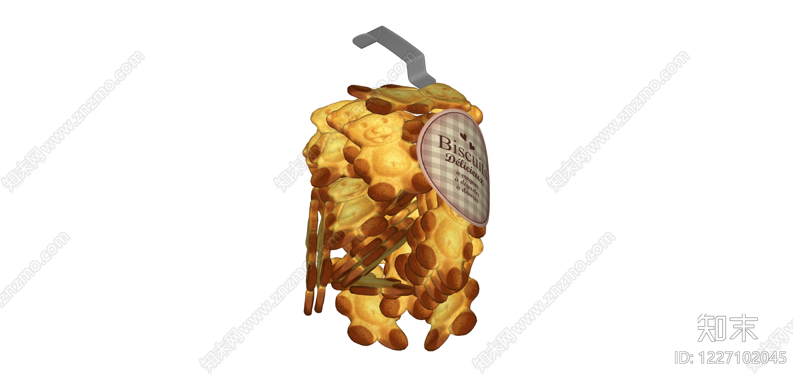 泰迪熊饼干桶模型SU模型下载【ID:1227102045】