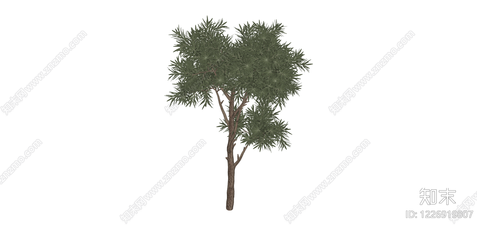 带盆景观树木模型SU模型下载【ID:1226919807】