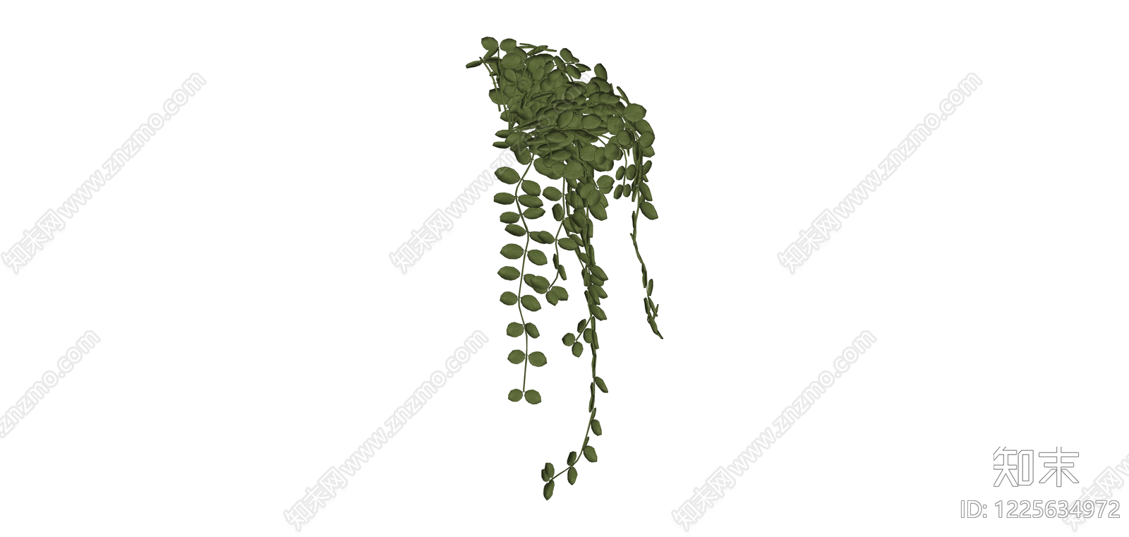 垂吊绿植模型SU模型下载【ID:1225634972】