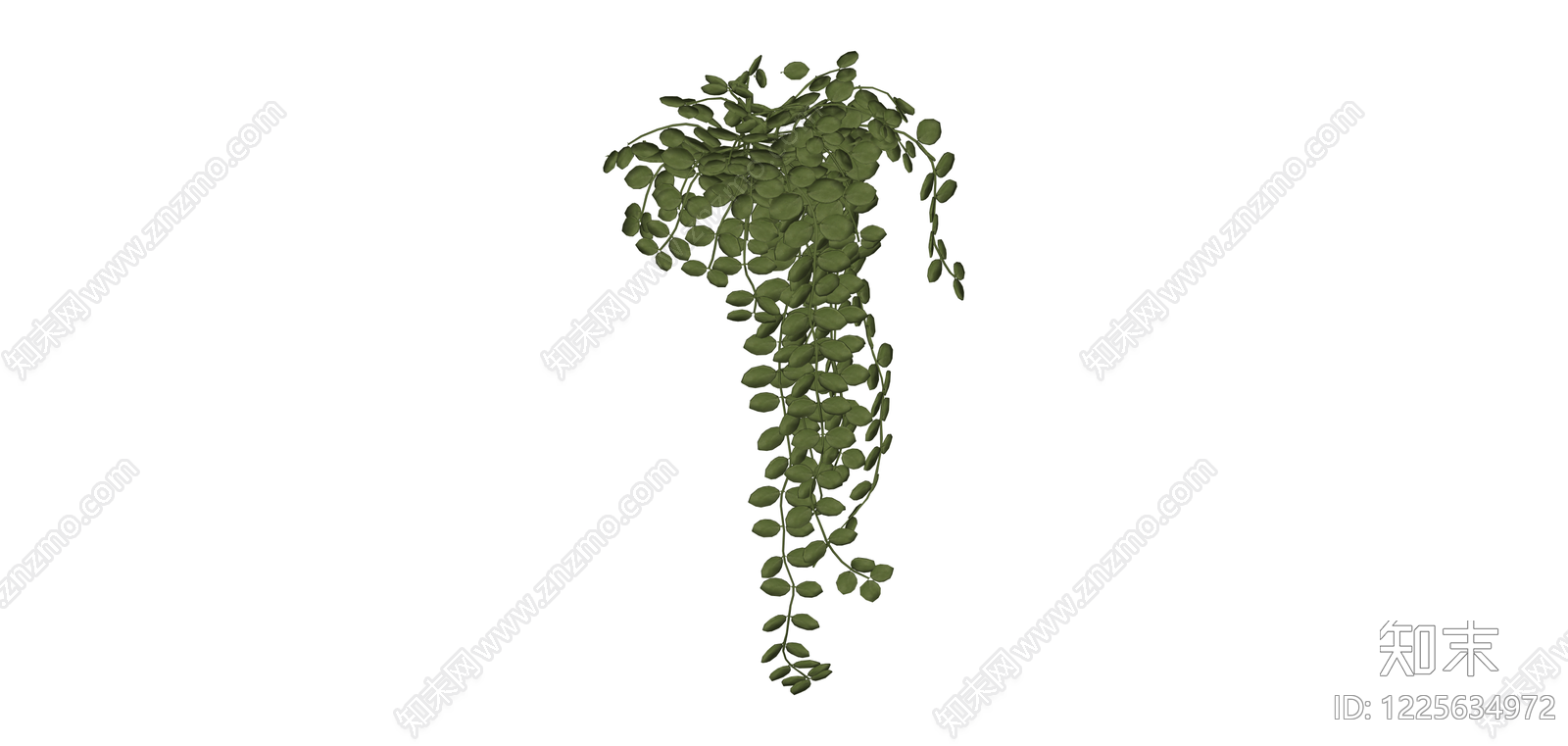 垂吊绿植模型SU模型下载【ID:1225634972】