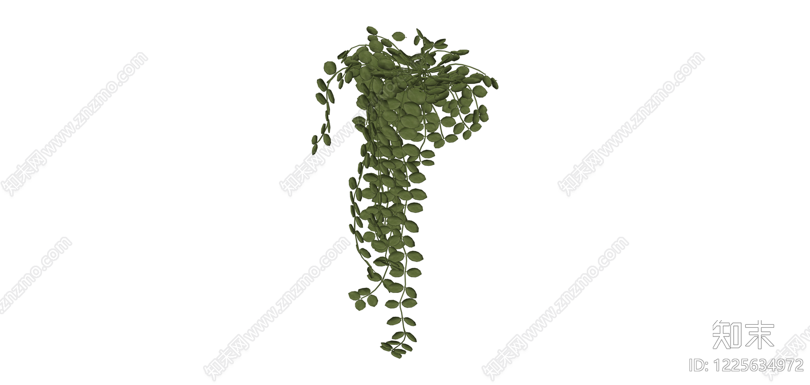 垂吊绿植模型SU模型下载【ID:1225634972】