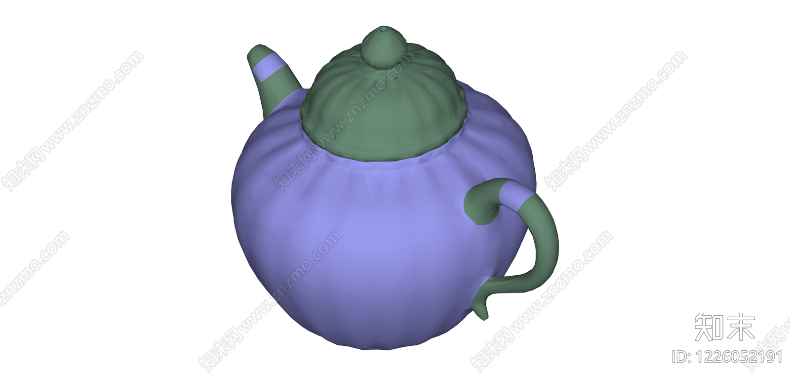 南瓜造型茶壶SU模型下载【ID:1226052191】