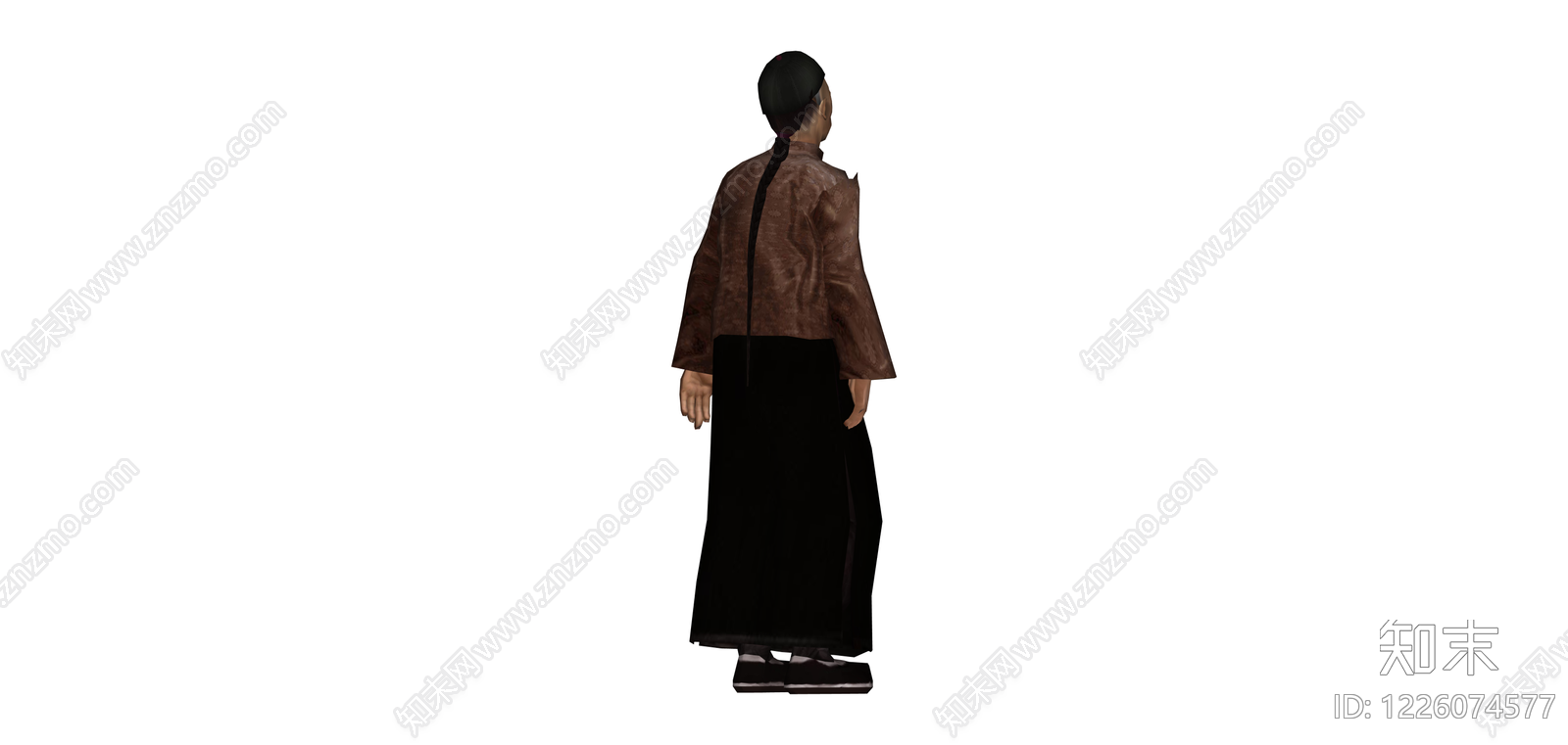 古装人物模型SU模型下载【ID:1226074577】