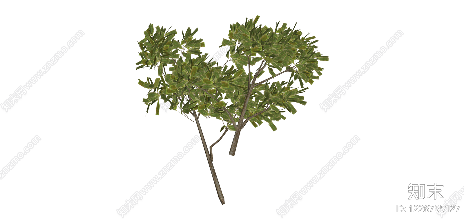 绿色灌木植物模型SU模型下载【ID:1226755127】
