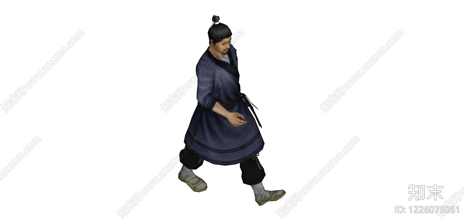古装人物模型SU模型下载【ID:1226075061】