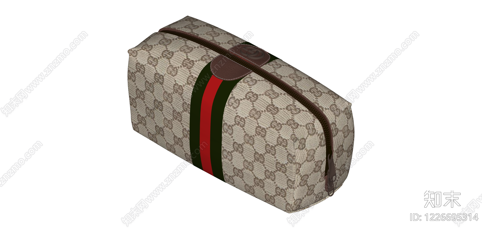 Gucci风格收纳洗漱包SU模型下载【ID:1226695314】