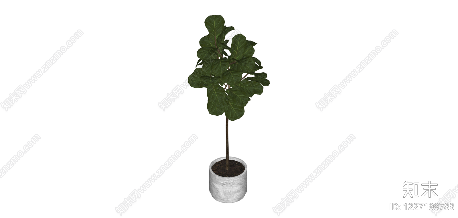 盆栽绿植模型SU模型下载【ID:1227199783】