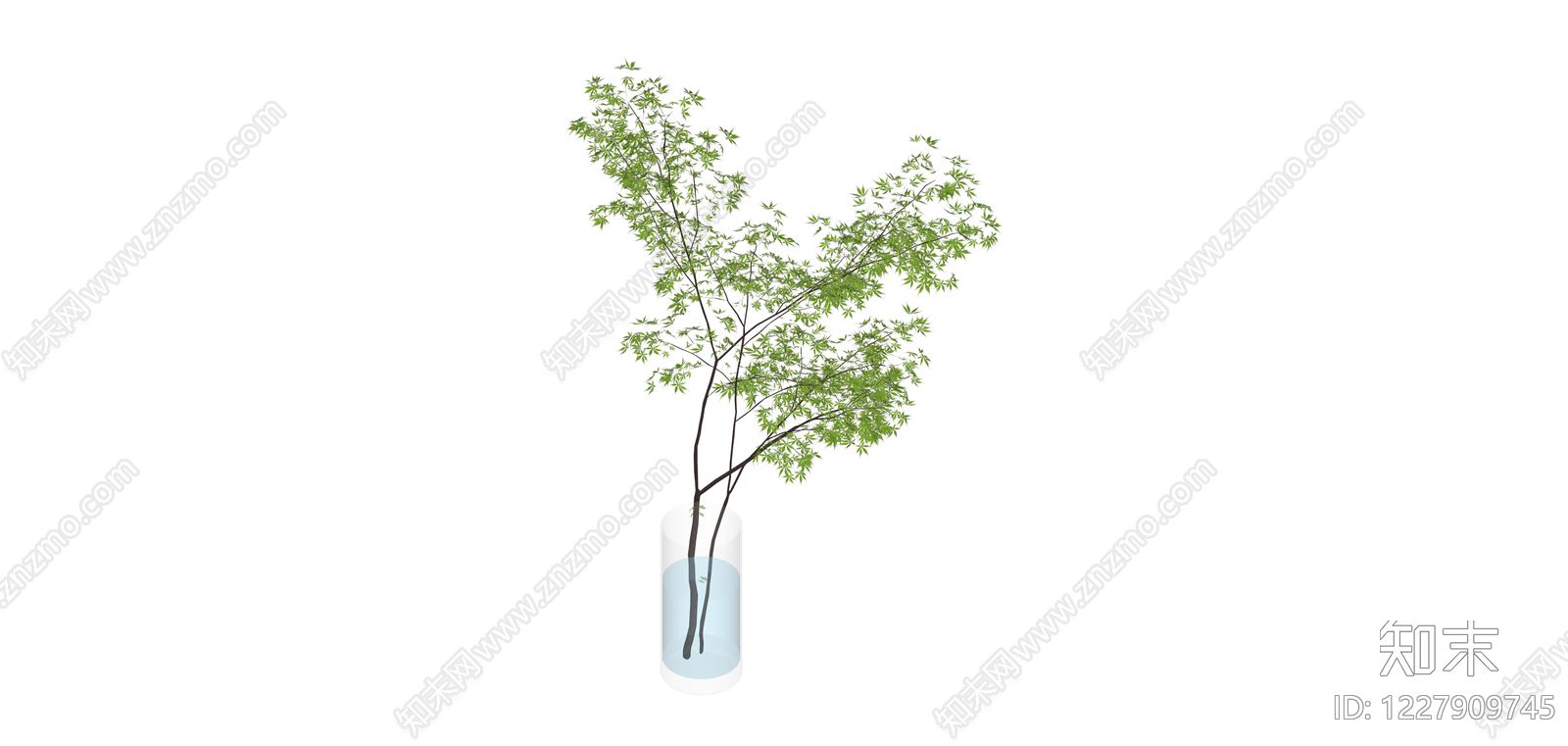 带盆绿植盆栽SU模型下载【ID:1227909745】
