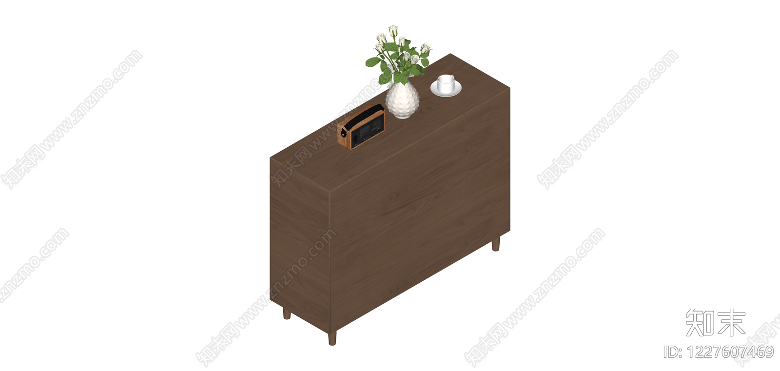 木质储物柜组合SU模型下载【ID:1227607469】