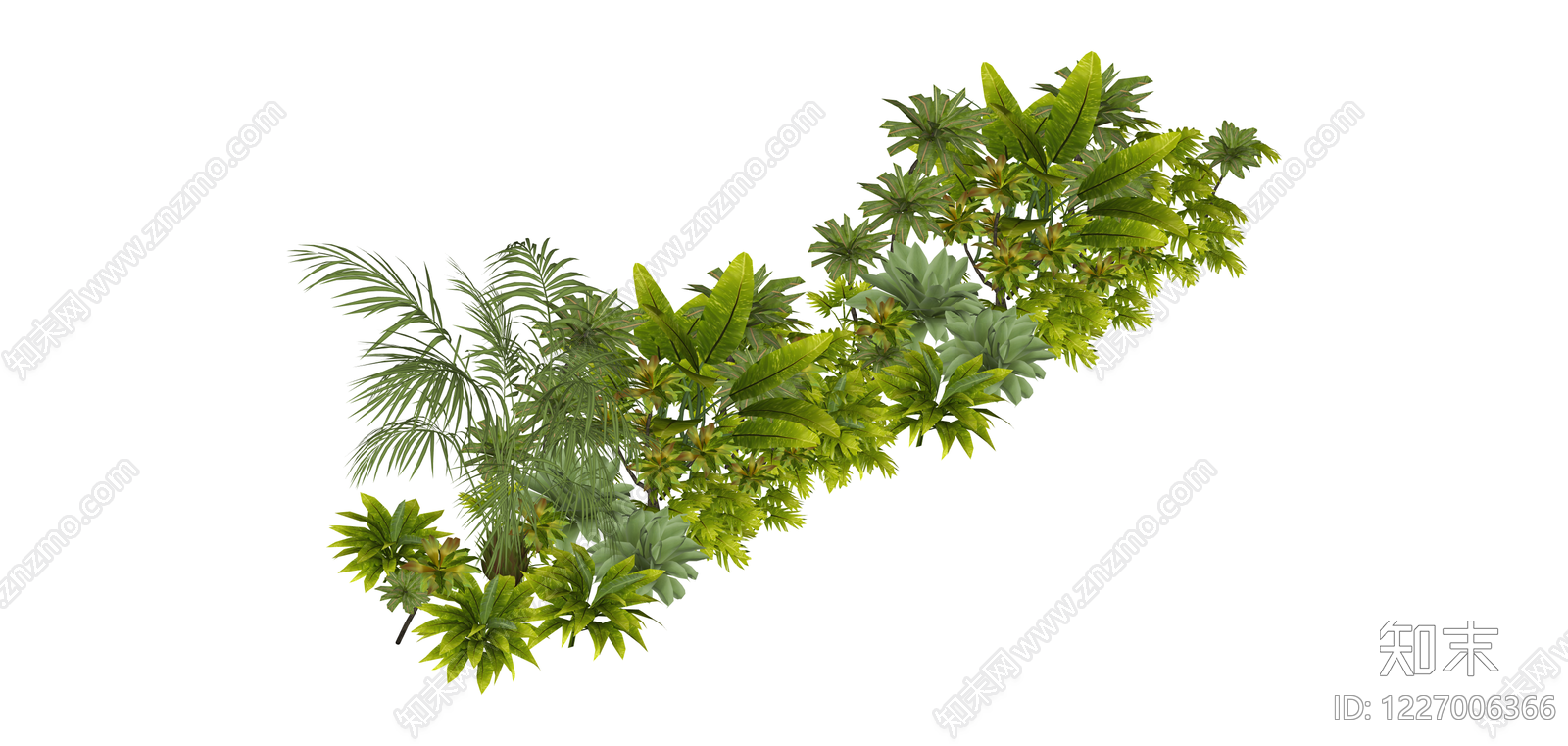 热带植物景观组合SU模型下载【ID:1227006366】