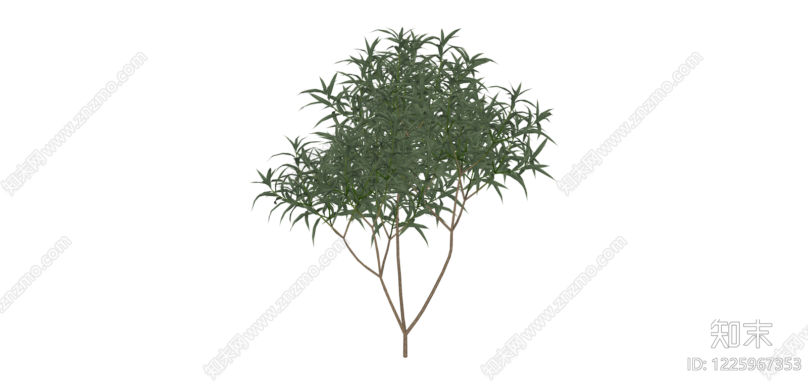独立景观灌木绿植SU模型下载【ID:1225967353】
