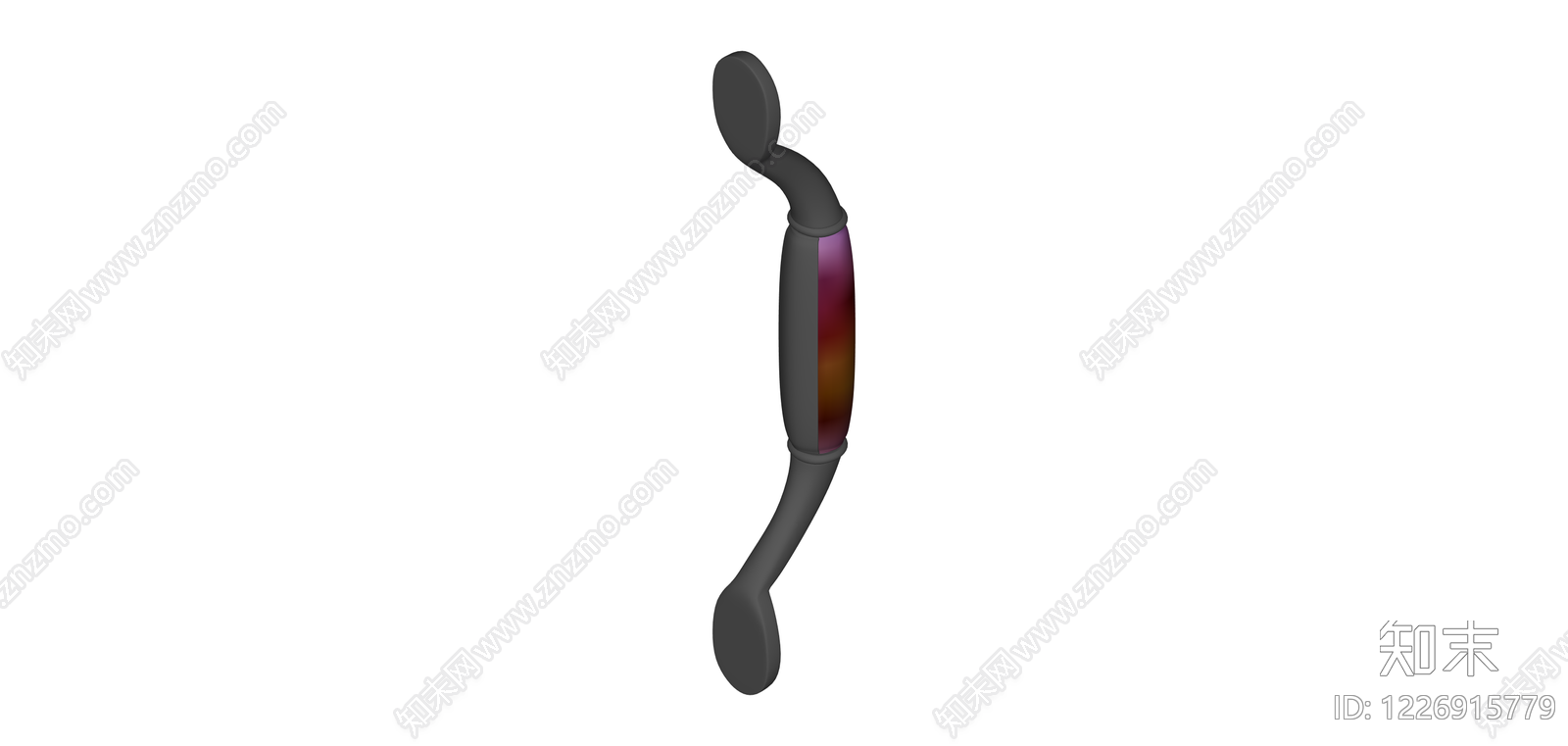 紫色把手五金件SU模型下载【ID:1226915779】