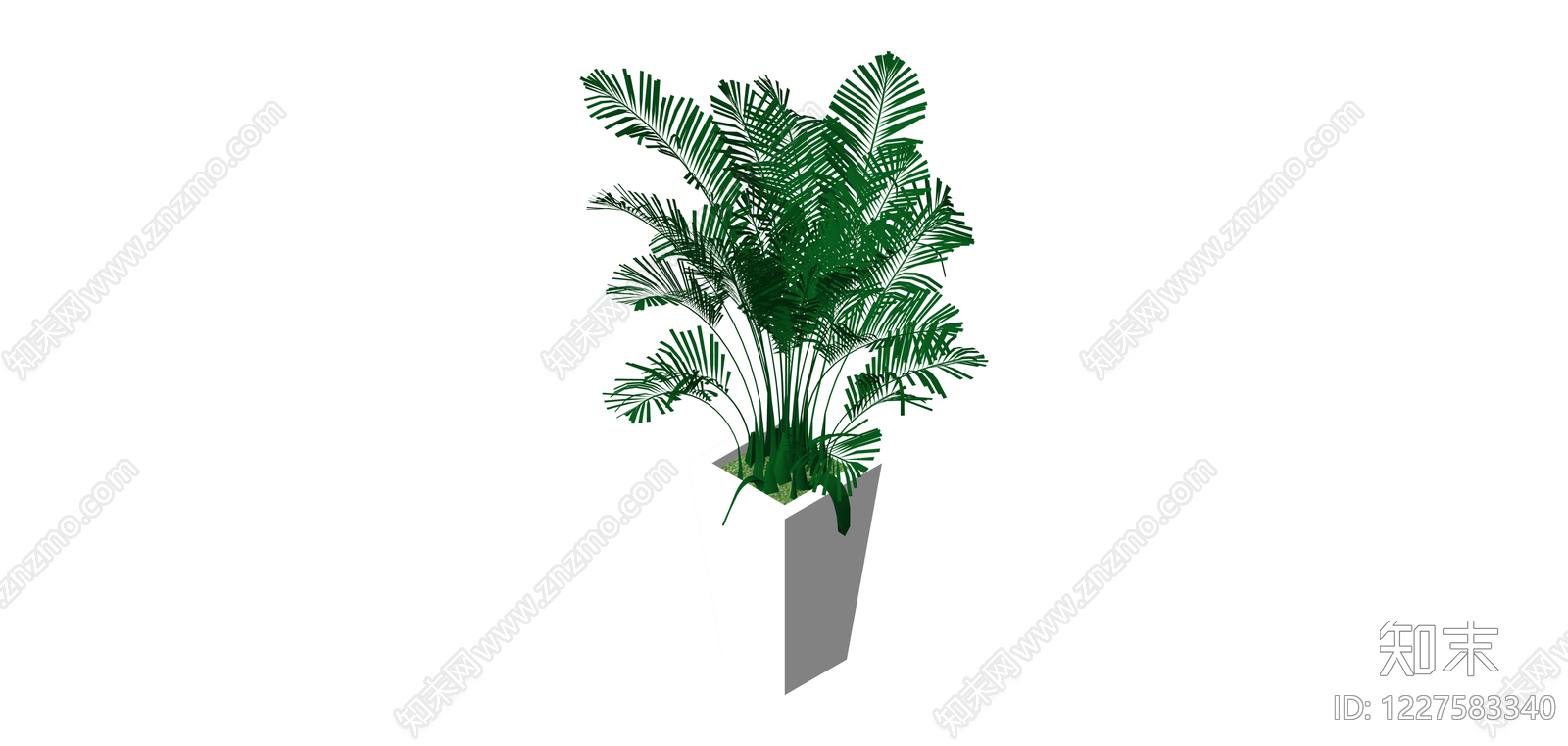 盆栽绿植模型SU模型下载【ID:1227583340】
