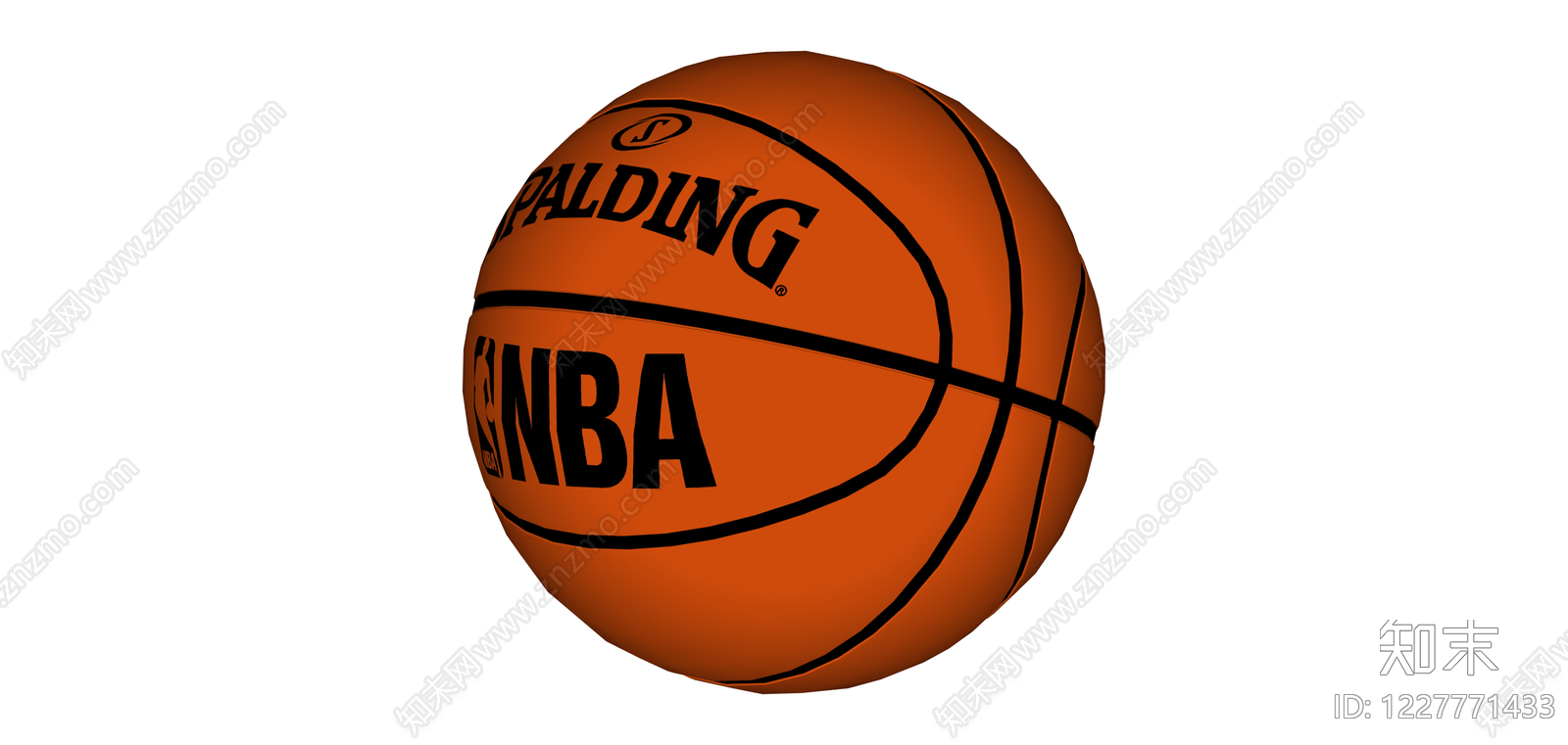 斯伯丁NBA篮球SU模型下载【ID:1227771433】
