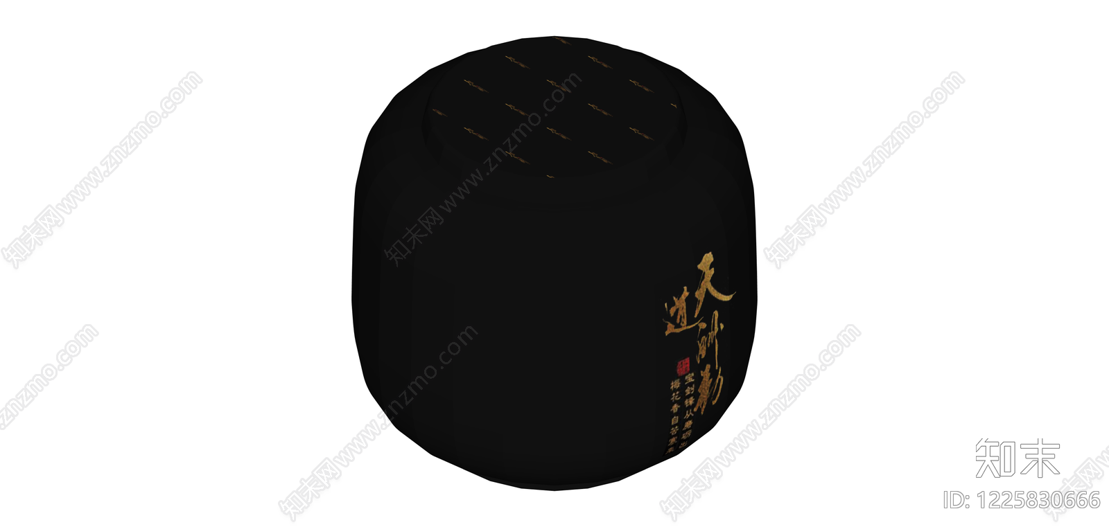 黑色中式灯笼SU模型下载【ID:1225830666】