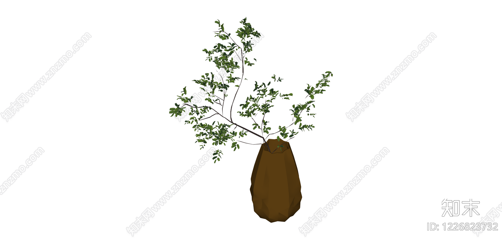 盆栽绿植SU模型下载【ID:1226823732】