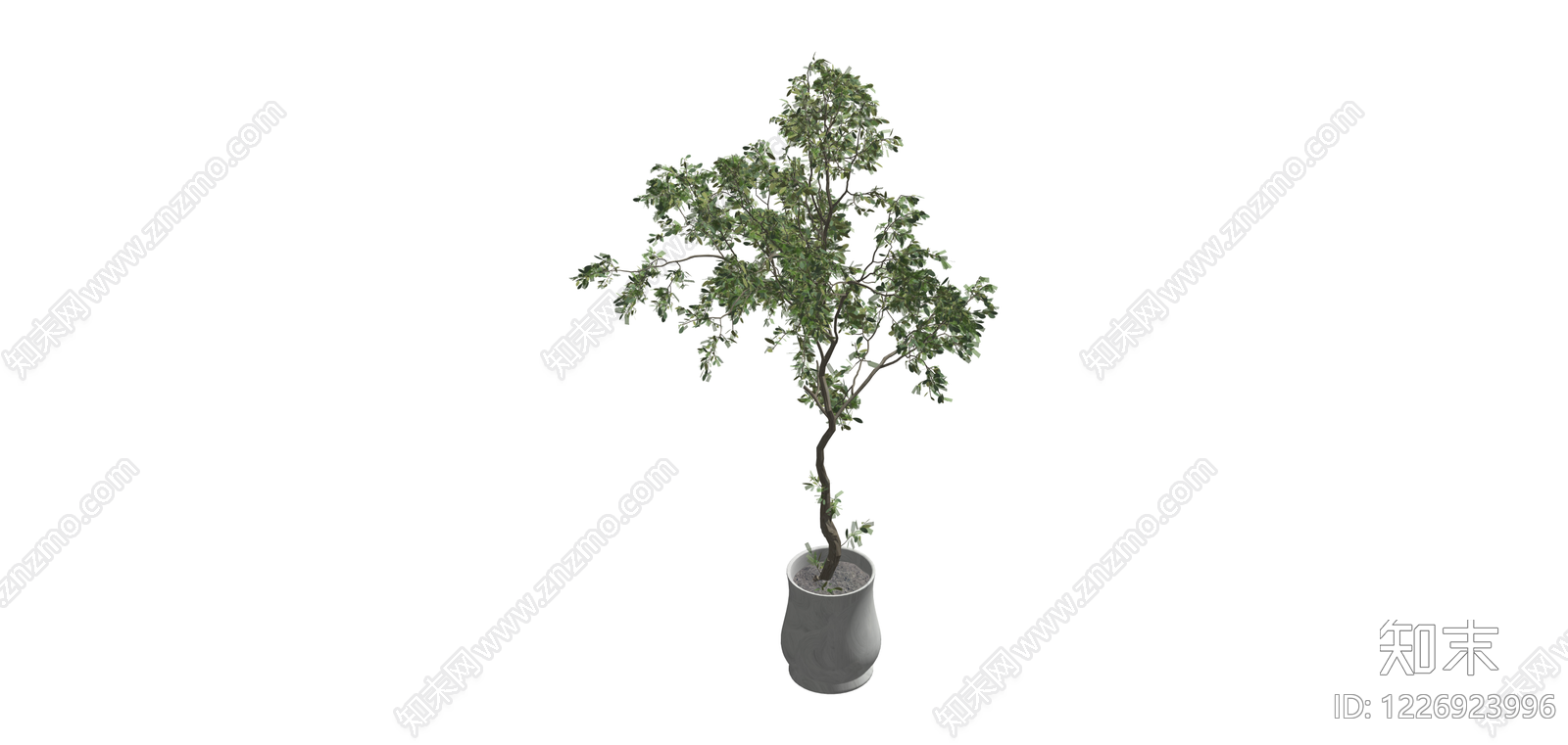 盆栽绿植SU模型下载【ID:1226923996】