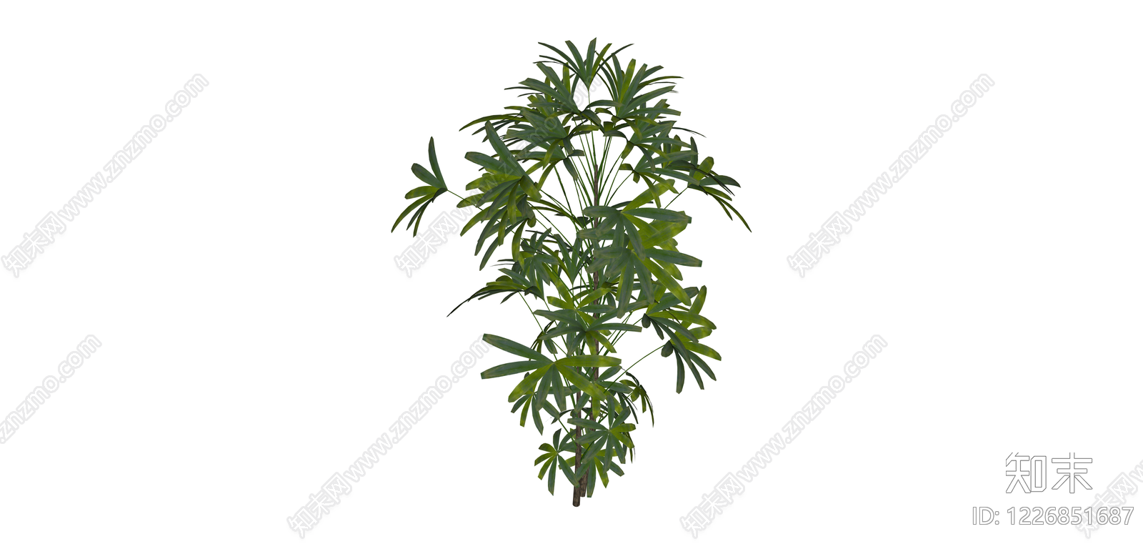 多株盆栽绿植组合SU模型下载【ID:1226851687】