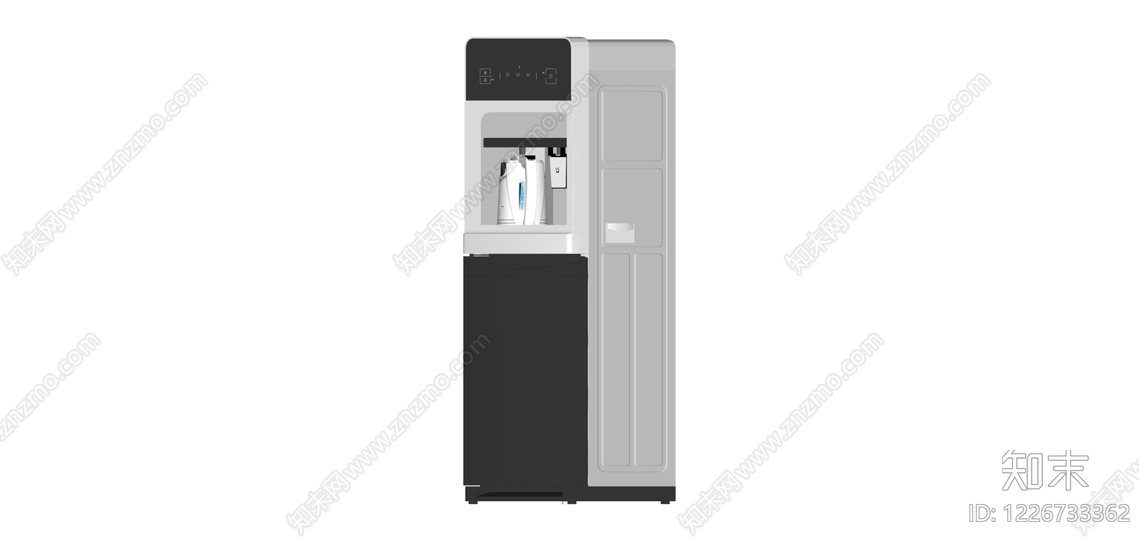 黑白配色饮水机SU模型下载【ID:1226733362】