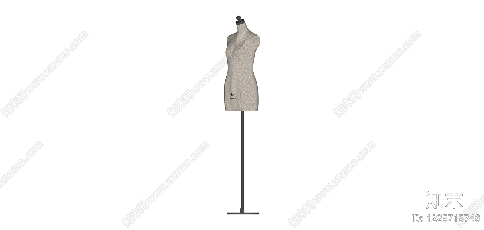半身服装展示模特SU模型下载【ID:1225715748】