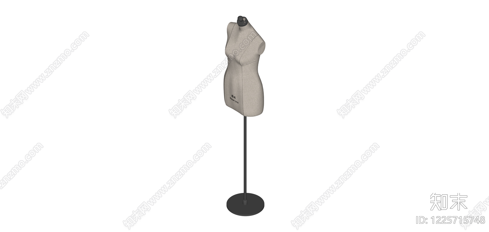 半身服装展示模特SU模型下载【ID:1225715748】